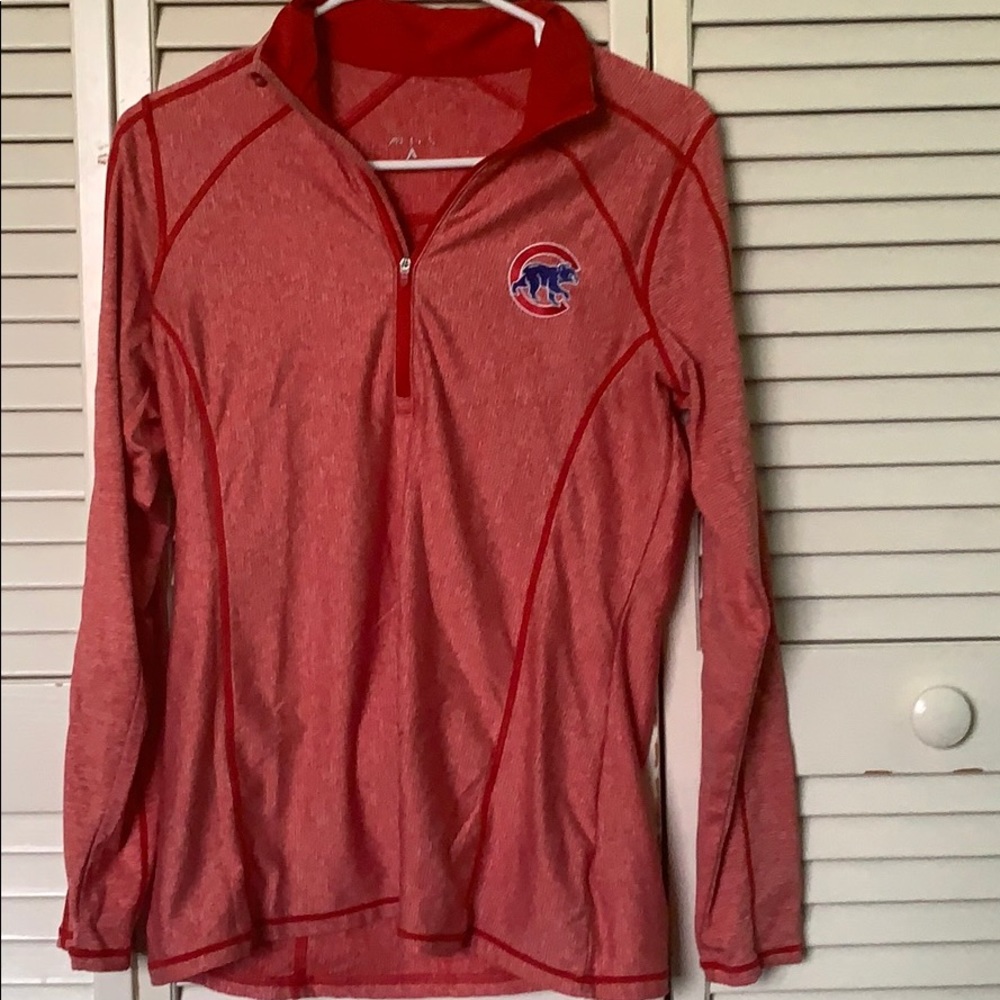 Cubs red/pink quarter zip women’s small